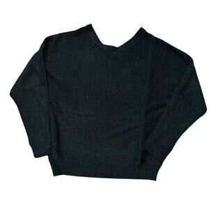 Philosophy Republic Clothing Charcoal Heather Gray Knit Sweater Women's M